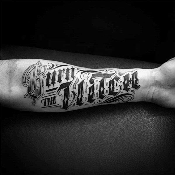 240 Inspirational  Meaningful One Word Tattoos 2021 Single Words for  Guys  G  Frases para tatuajes hombres Tatuajes para hombres Mejores  tatuajes antebrazo