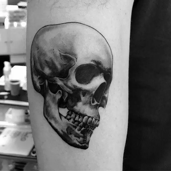 3d-realistic-skull-outer-arm-anatomical-tattoos-for-men