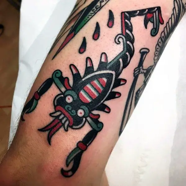 abstract-traditional-scorpion-mens-arm-tattoos