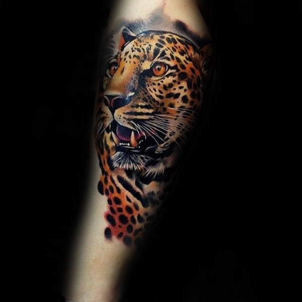 creative-mens-forearm-cheetah-tattoo-design-ideas