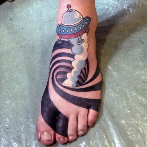 foot-optical-illusion-spaceship-spiral-mens-tattoos