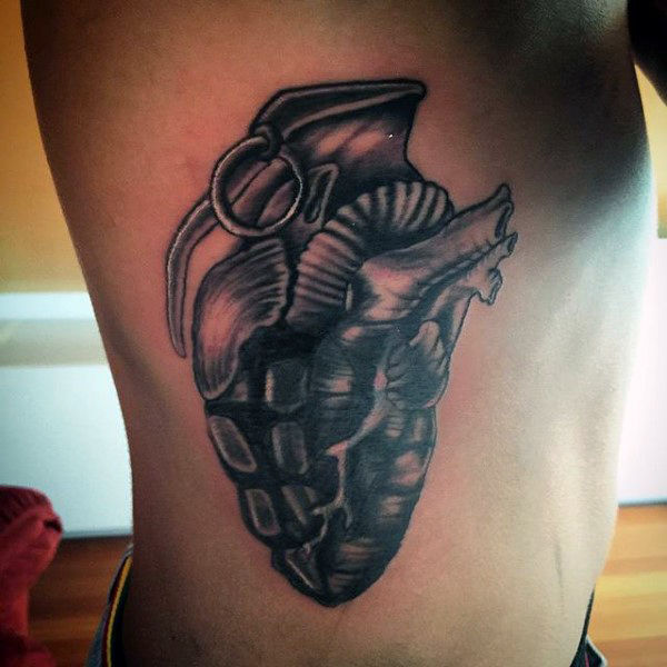 grenade-and-heart-mens-tattoos