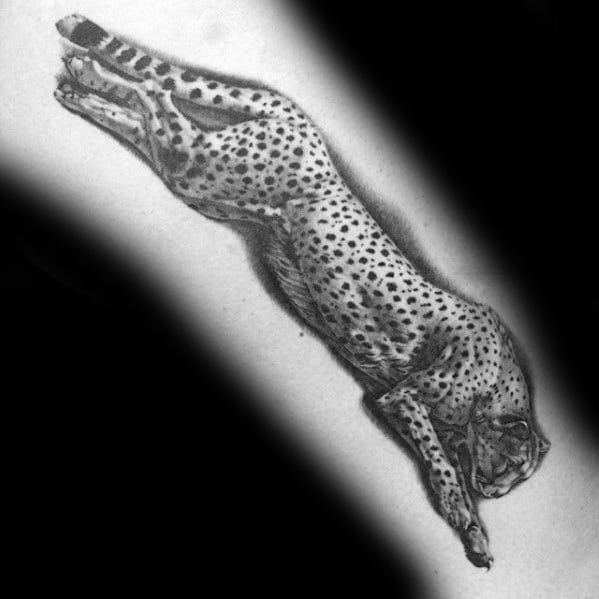 jumping-cheetah-guys-realistic-shaded-forearm-tattoos