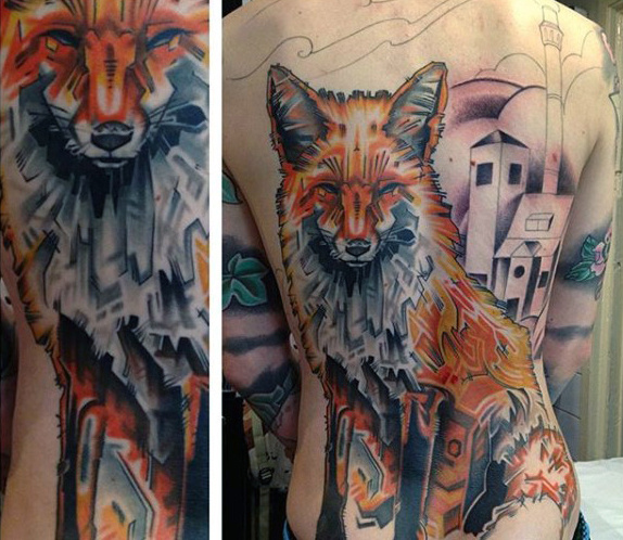 male-full-back-majestic-fox-tattoo