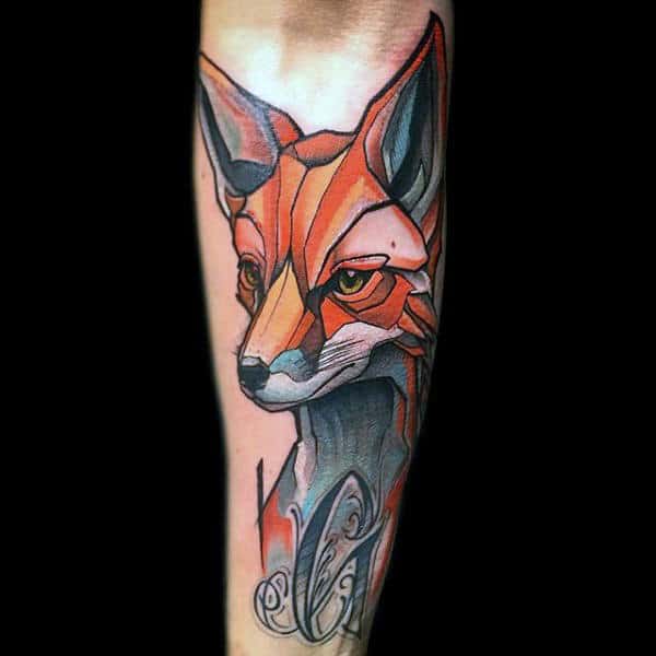 man-with-superb-fox-tattoo-on-forearms