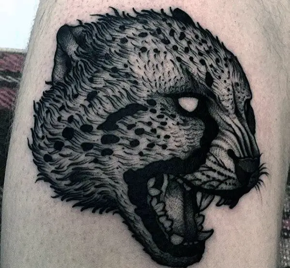 masculine-small-cheetah-head-mens-arm-tattoo