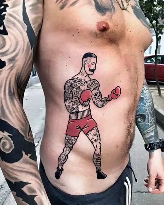 mens-rib-cage-side-manly-traditional-boxer-tattoo