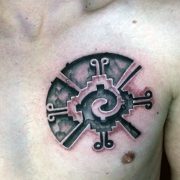 pressed-in-mens-optical-illusion-shape-tattoo-on-upper-chest