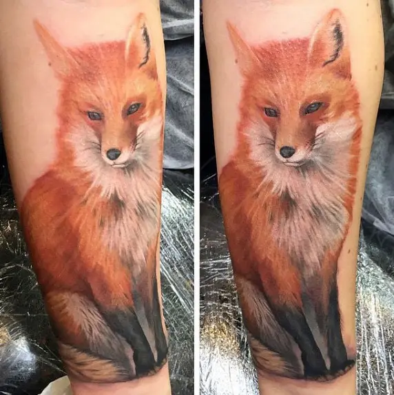 red-and-black-fox-tattoo-mens-calves