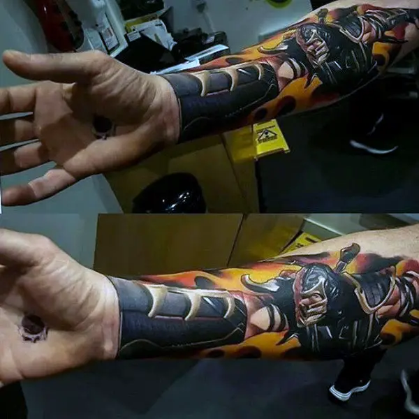 3d-mortal-kombat-forearm-sleeve-tattoos-for-guys