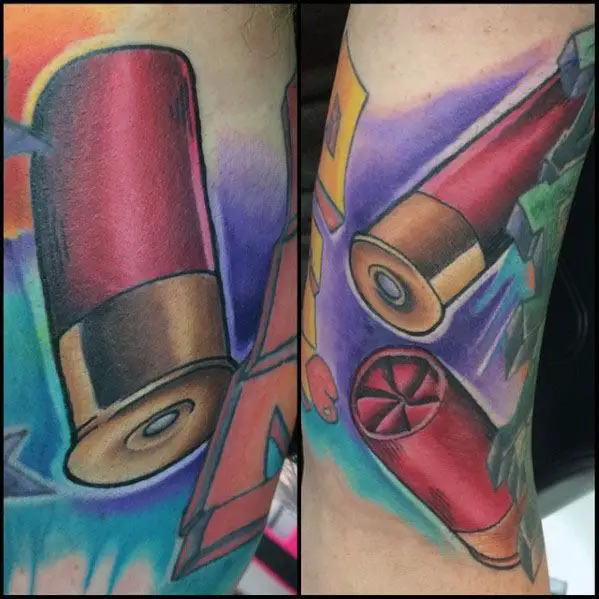 cool-flying-shotgun-shells-tattoos-for-men