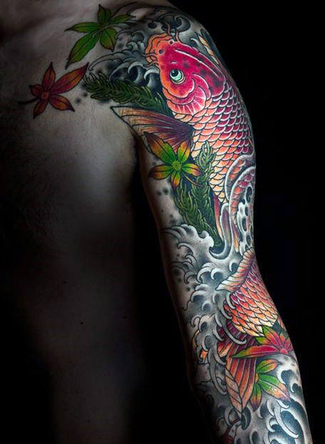 creative-tattoos-koi-fish-sleeves
