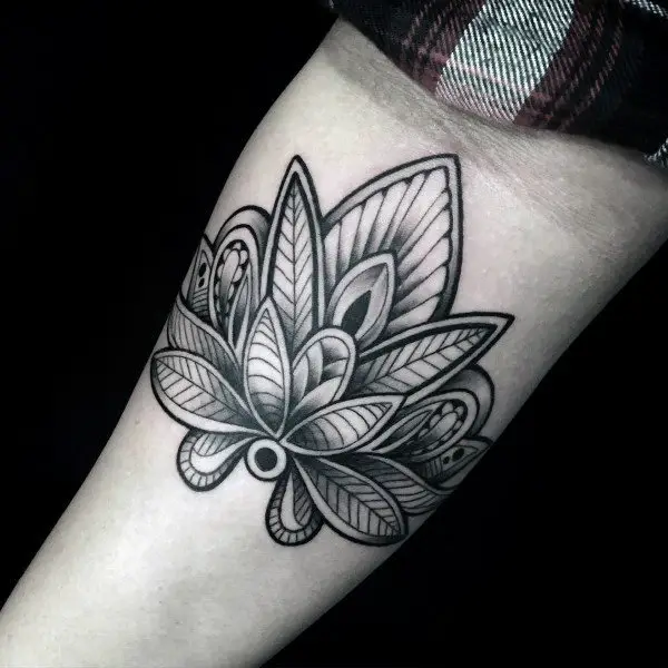 decorative-flower-lotus-male-inner-arm-tattoo