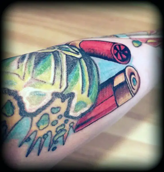 detailed-mens-red-shotgun-shells-tattoo-design-ideas