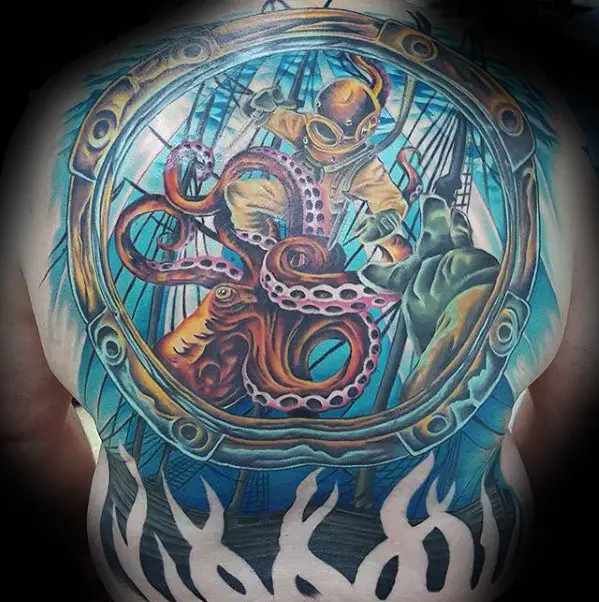 Explore The Depths With These 18 Diving Helmet Tattoos  Tattoodo