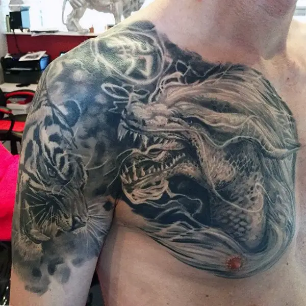 dragon tattoos for men chest