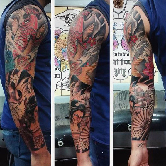 koi-fish-tattoo-half-sleeve-for-men