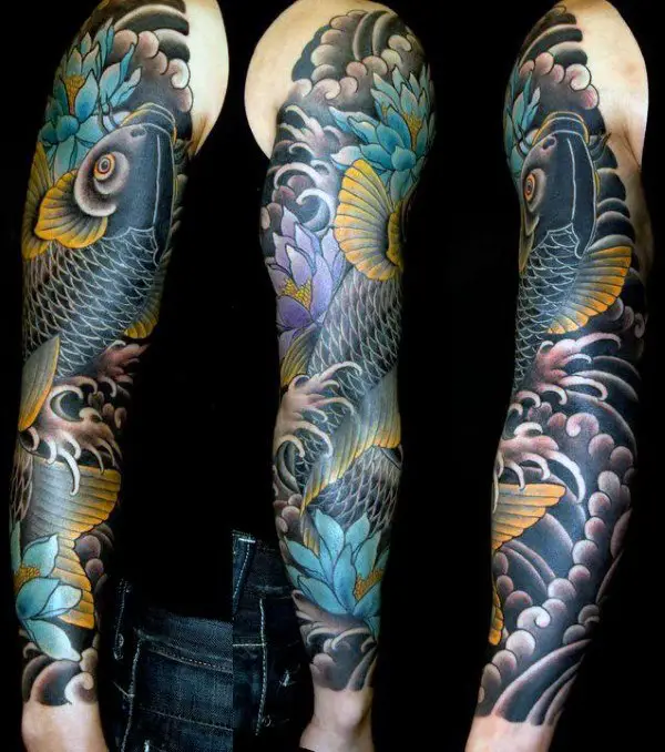 mens-blue-koi-fish-tattoo