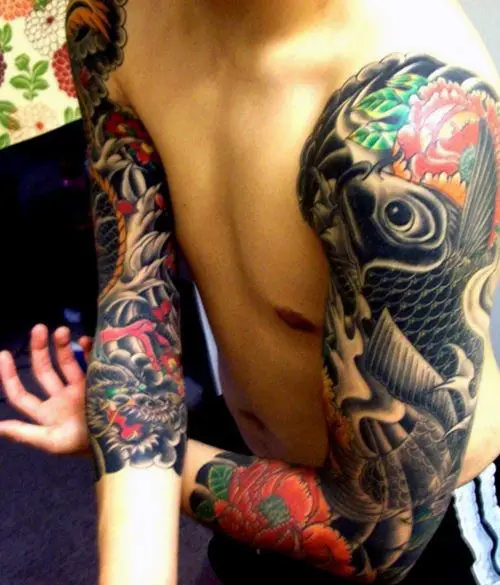 mens-koi-fish-tattoo-on-arms