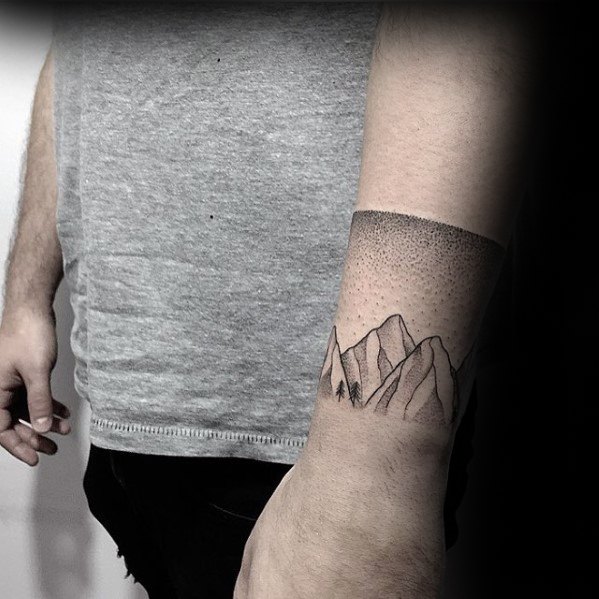 mens-mountains-nature-simple-forearm-tattoo-ideas