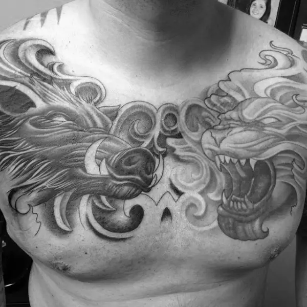 roaring-lion-with-boar-mens-ornate-upper-chest-tattoos