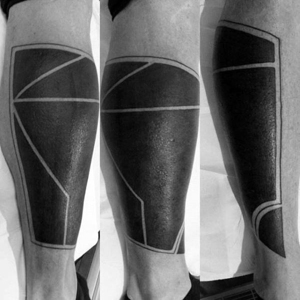 blackwork-negative-space-geometric-tattoo-cover-up-ideas-for-men