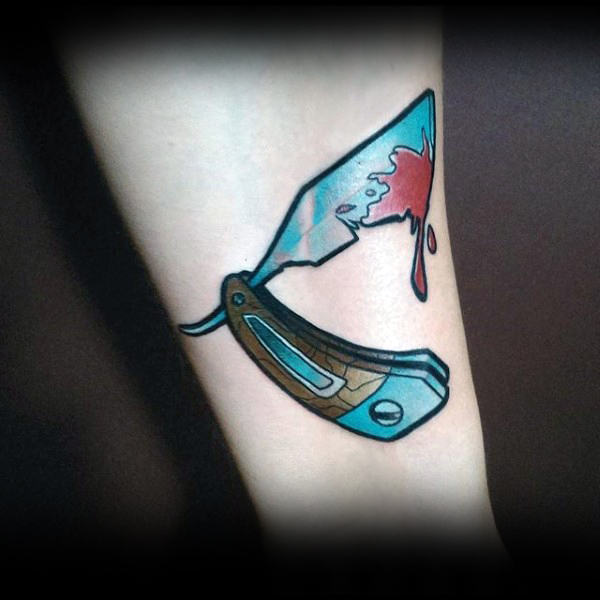 bloodied-light-blue-straight-razor-tattoo