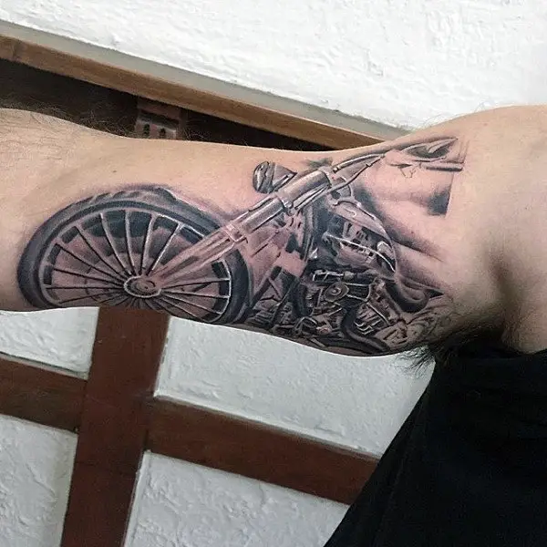classic-mens-harley-davidson-motorcycle-bicep-tattoos