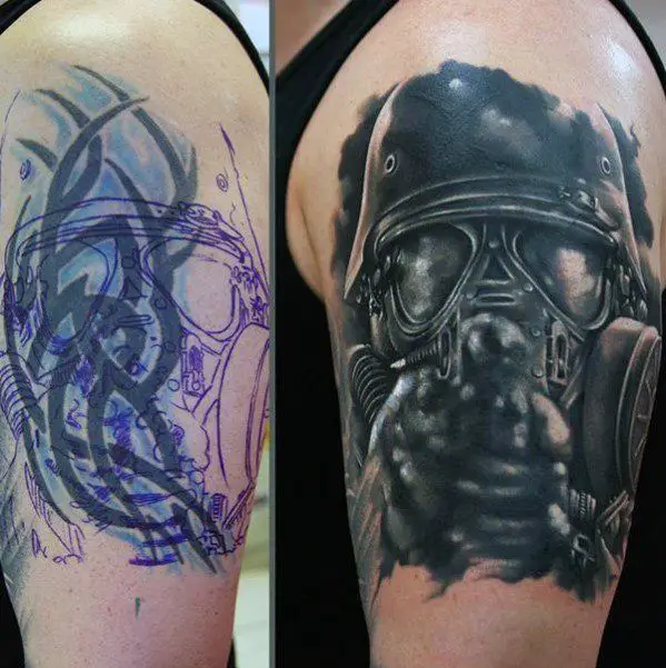 gas-mask-arm-tattoo-cover-up-ideas-for-men