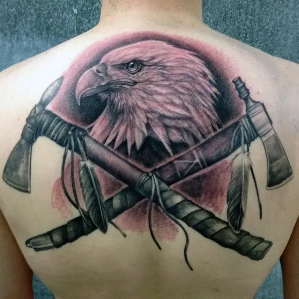 native american tattoo back