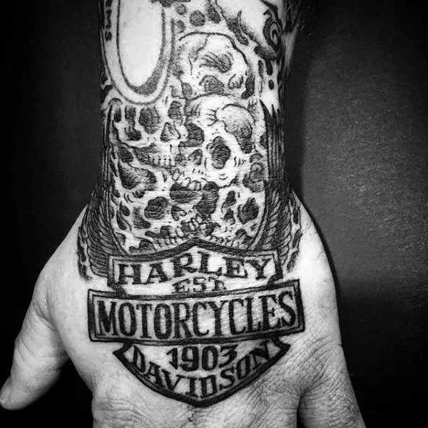 manly-black-ink-harley-davidson-skull-tattoo-designs-on-hand-and-wrist-for-men