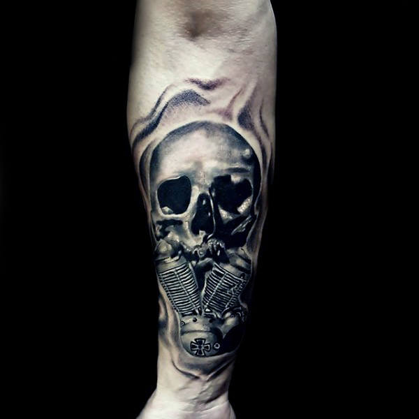 Victory Tattoo  Harley Davidson skull by twenty3tattoo  Facebook