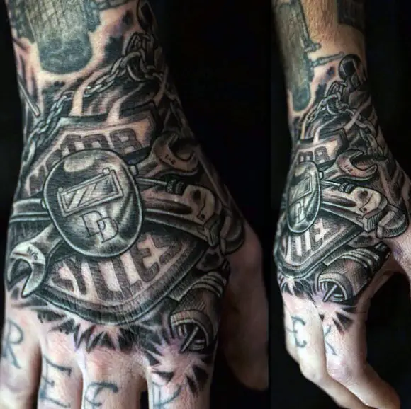 mens-harley-davidson-tools-tattoo-on-hand