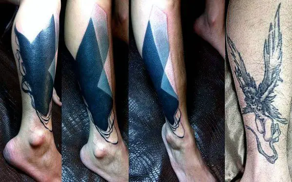 modern-blackwork-geometric-leg-tattoo-cover-up-ideas-for-men