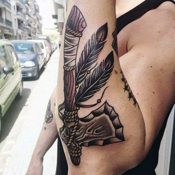 outer-forearm-tomahawk-guys-tattoo-ideas