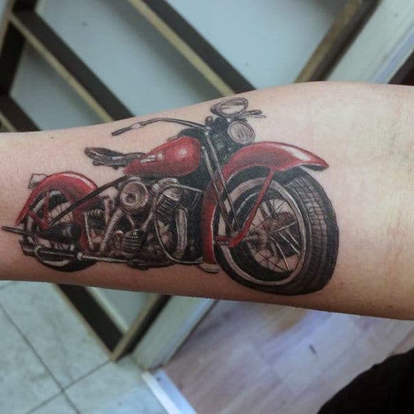 vintage-motorcycle-mens-harley-davidson-forearm-tattoos