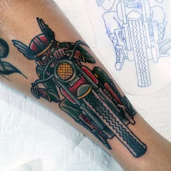 cool-small-vintage-bike-tattoo-for-men