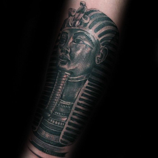 forearm-sleeve-king-tut-tattoo-on-gentleman