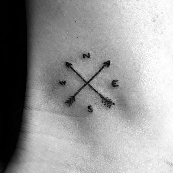 gentleman-with-simple-compass-tattoo-on-ankle