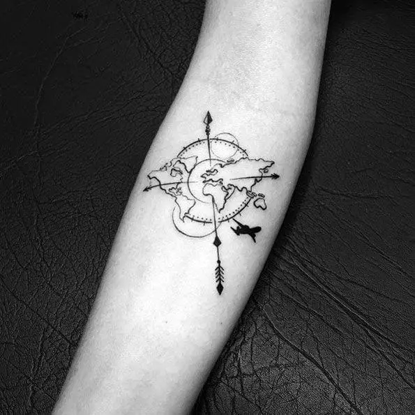 male-tattoo-ideas-simple-compass-themed