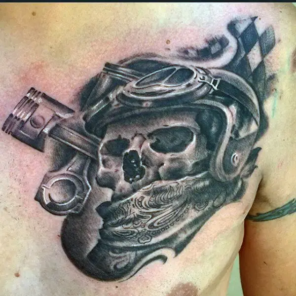mens-motorcycle-tribute-tattoo-on-chest