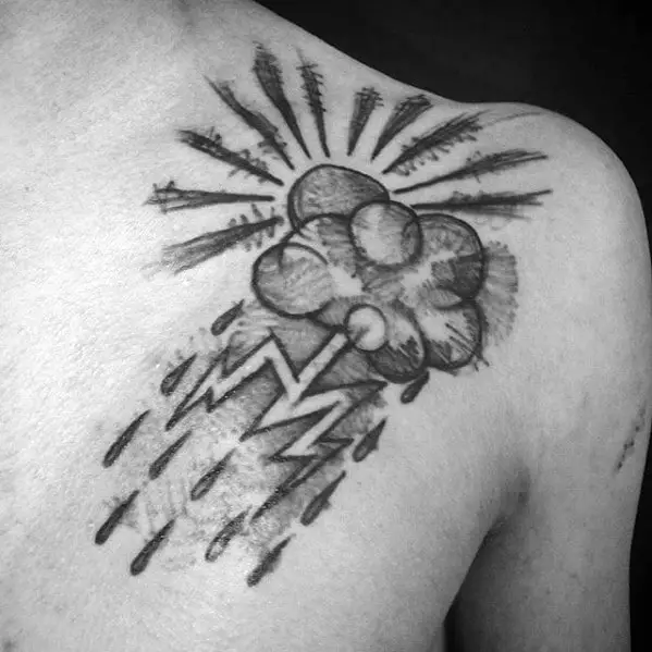 mens-sketched-rain-cloud-chest-tattoo