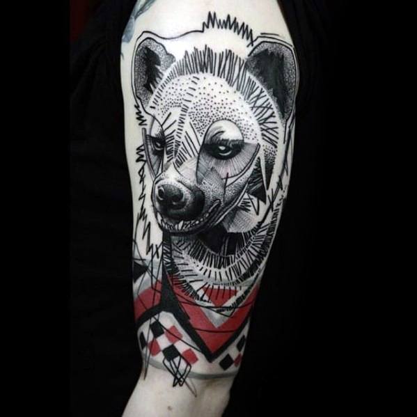 mens-tattoo-with-hyena-design