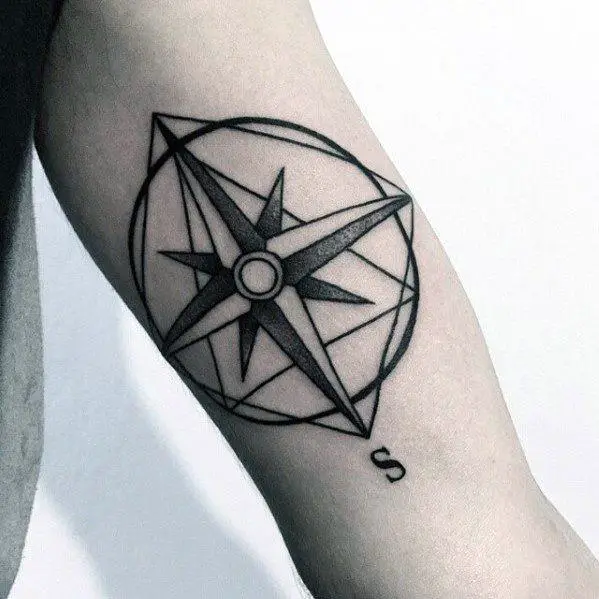 simple-compass-tattoo-designs-for-men