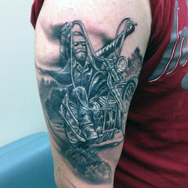 skeleton-on-motorcycle-tattoo-for-males