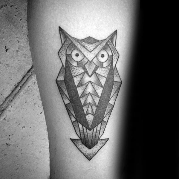 triangles-geometric-owl-mens-inner-forearm-tattoo