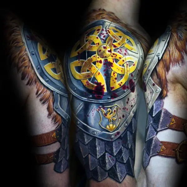 armor-plate-celtic-arm-and-shoulder-mens-coolest-tattoos