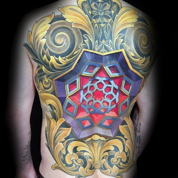 geometric-star-coolest-3d-full-back-tattoos-for-men
