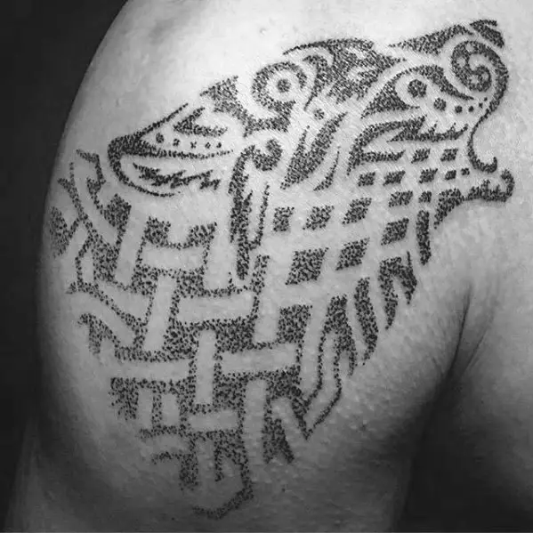 mens-tattoo-ideas-with-celtic-wolf-design