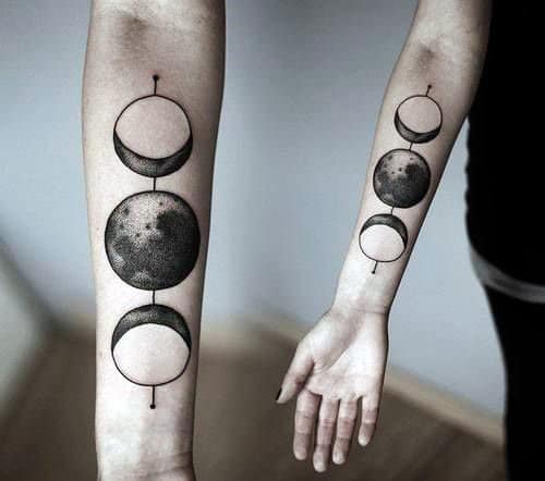 awesome-moon-phases-male-inner-forearm-tattoo-ideas